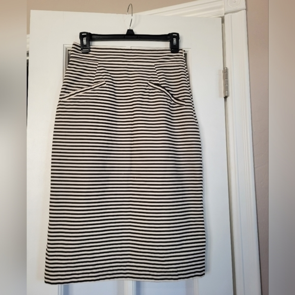 Corey Lynn Calter striped pencil skirt size 8 Anthropologie